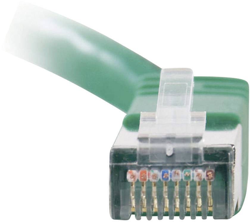 C2G 83836 RJ45 Netzwerkkabel, Patchkabel CAT 5e S/STP 15.00 m Grün hochflexibel 1 St.