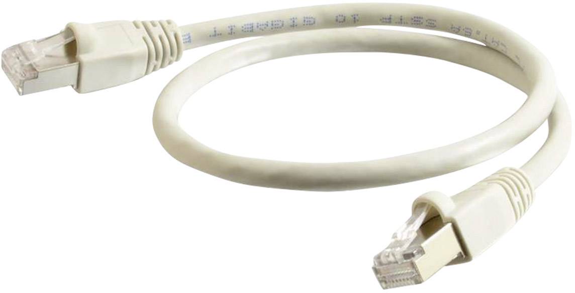 C2G 89901 RJ45 Netzwerkkabel, Patchkabel CAT 6a S/STP 1.00 m Grau 1 St.