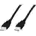 Digitus USB-Kabel USB 2.0 USB-A Stecker, USB-A Stecker 1.80m Schwarz AK-300100-018-S