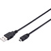 Digitus USB-Kabel USB 2.0 USB-A Stecker, USB-Mini Stecker Aiptek 1.80m Schwarz