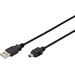 Digitus USB-Kabel USB 2.0 USB-A Stecker, USB-Mini-B Stecker 3.00m Schwarz AK-300108-030-S