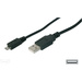 Digitus USB-Kabel USB 2.0 USB-A Stecker, USB-Micro-B Stecker 1.00m Schwarz AK-300127-010-S