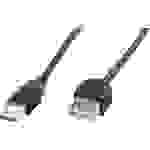 Digitus USB-Kabel USB-A Stecker, USB-A Buchse 1.80m Schwarz AK-300200-018-S