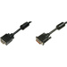 Digitus DVI / VGA Adapterkabel DVI-I 24+5pol. Stecker, VGA 15pol. Stecker 2.00m Schwarz AK-320300-020-S schraubbar, mit