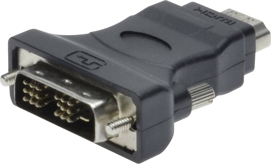 Digitus AK-320500-000-S DVI / HDMI Adapter [1x DVI-Stecker 18+1pol. - 1x HDMI-Buchse] Schwarz