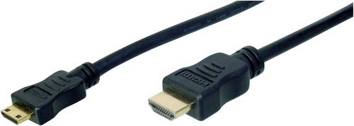 Digitus HDMI Anschlusskabel 2.00m AK-330106-020-S vergoldete Steckkontakte Schwarz [1x HDMI-Stecker