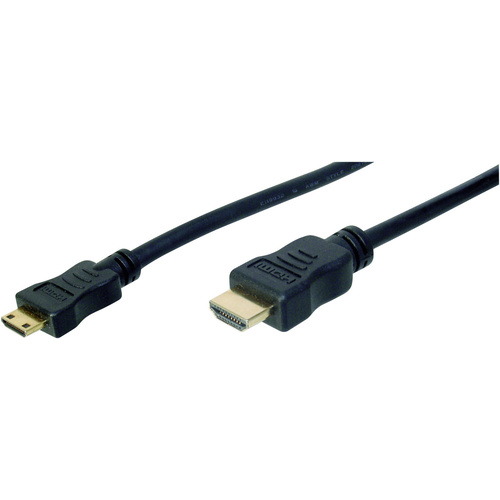 Digitus HDMI Anschlusskabel HDMI-A Stecker, HDMI-Mini-C Stecker 2.00 m Schwarz AK-330106-020-S verg
