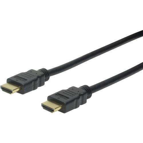 Digitus HDMI Anschlusskabel HDMI-A Stecker, HDMI-A Stecker 1.00m Schwarz AK-330107-010-S Audio Return Channel, vergoldete