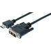 Digitus HDMI / DVI Adapterkabel HDMI-A Stecker, DVI-D 18+1pol. Stecker 2.00m Schwarz AK-330300-020-S schraubbar HDMI-Kabel