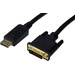 Digitus DisplayPort / DVI Adapterkabel DisplayPort Stecker, DVI-D 24+1pol. Stecker 1.80 m Schwarz A