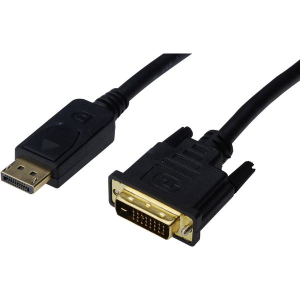 Digitus DisplayPort / DVI Adapterkabel DisplayPort Stecker, DVI-D 24+1pol. Stecker 3.00m Schwarz AK-340306-030-S DisplayPort-Kabel