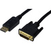 Digitus DisplayPort / DVI Adapterkabel DisplayPort Stecker, DVI-D 24+1pol. Stecker 3.00m Schwarz AK-340306-030-S DisplayPort-Kabel