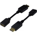 Digitus AK-340408-001-S DisplayPort / HDMI Adapter [1x DisplayPort Stecker - 1x HDMI-Buchse] Schwar