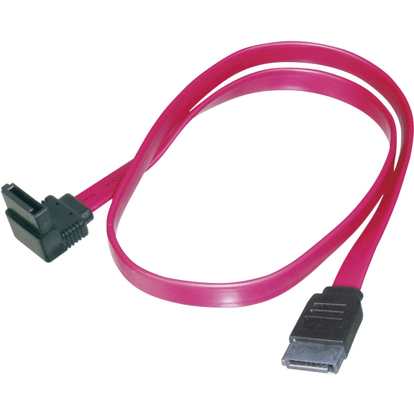 Câble de connexion disque dur Digitus - 2 connecteurs SATA femelles 7 broches coudé - 0,50 m - Rouge - AK-400104-005-R