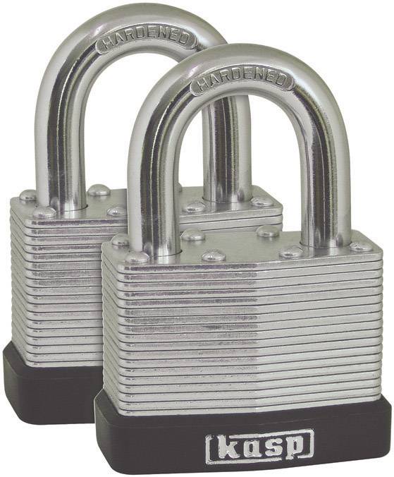 KASP K13040D2 Vorhängeschloss 40 mm gleichschließend Silber Schlüsselschloss