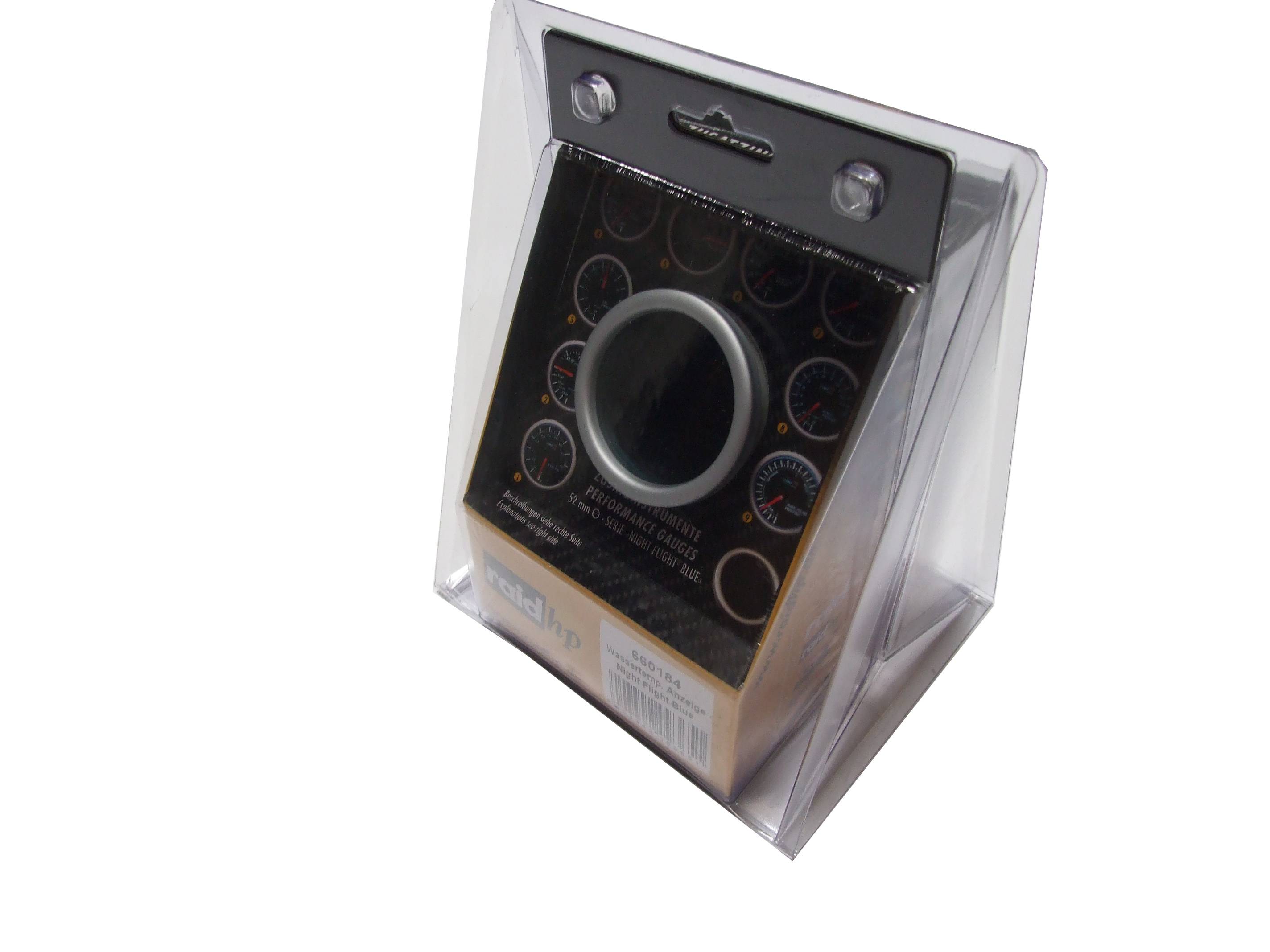 Raid hp 660184 Kfz Einbauinstrument Wasser-Temperatur Night Flight Blue Blau, Weiß 52mm