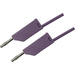 SKS Hirschmann MLN 150/2,5 VI Messleitung [Lamellenstecker 4mm - Lamellenstecker 4 mm] 1.50m Violett