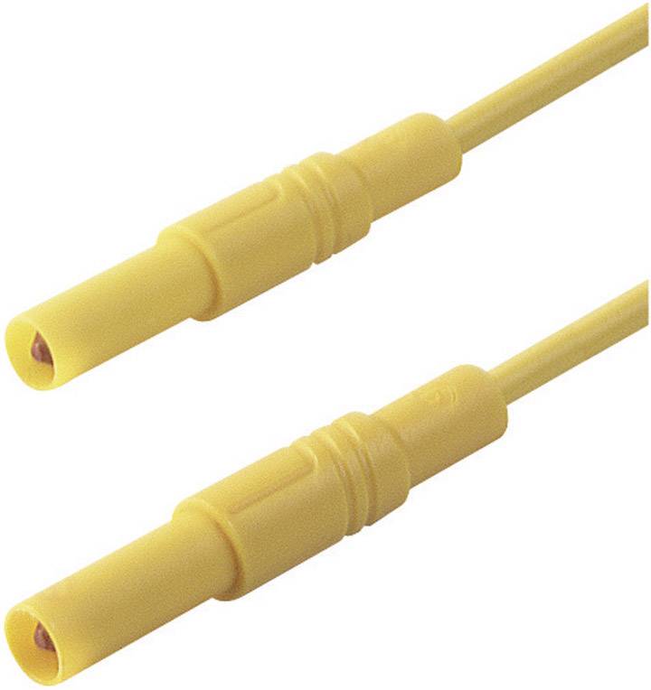 SKS Hirschmann CO MLN 25/1 Messleitung, 25 Cm, Rot, Lamellenstecker 4mm