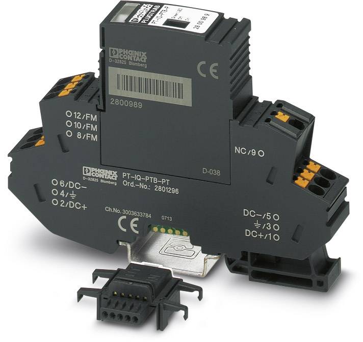 Phoenix Contact 2801296 PT-IQ-PTB-PT Versorgungs- und Fernmeldemodul Überspannungsschutz für: Verteilerschrank 10 kA 1St.