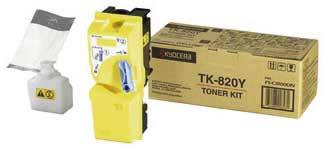 Kyocera Toner TK-820Y Original Gelb 7000 Seiten 1T02HPAEU0