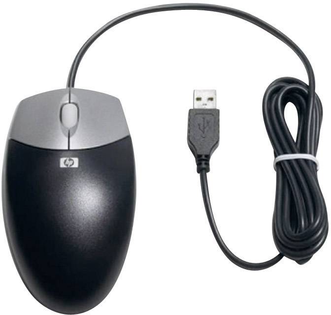 HP Optical Scroll Maus USB Optisch Schwarz 2 Tasten 800 dpi