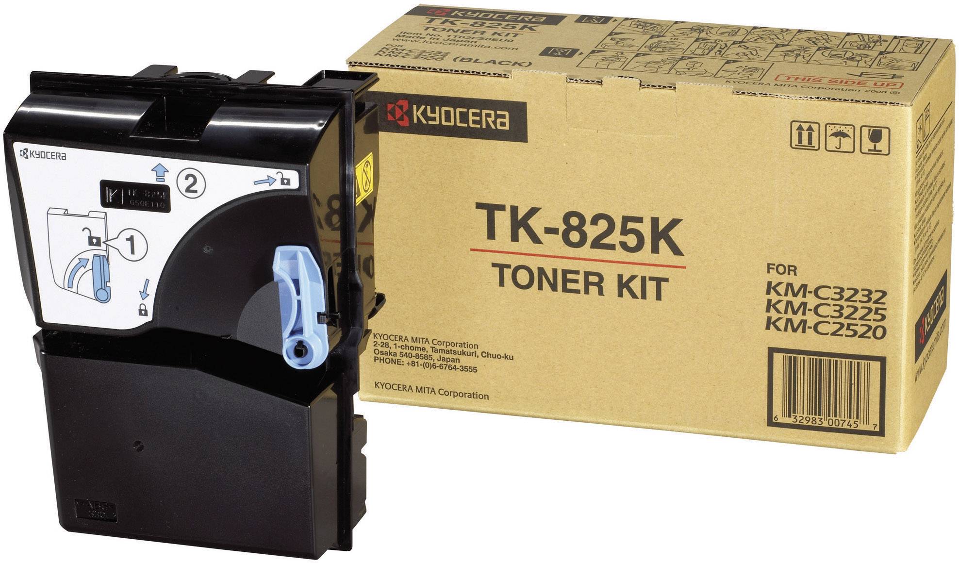 Kyocera Toner TK-825K Original Schwarz 15000 Seiten 1T02FZ0EU0