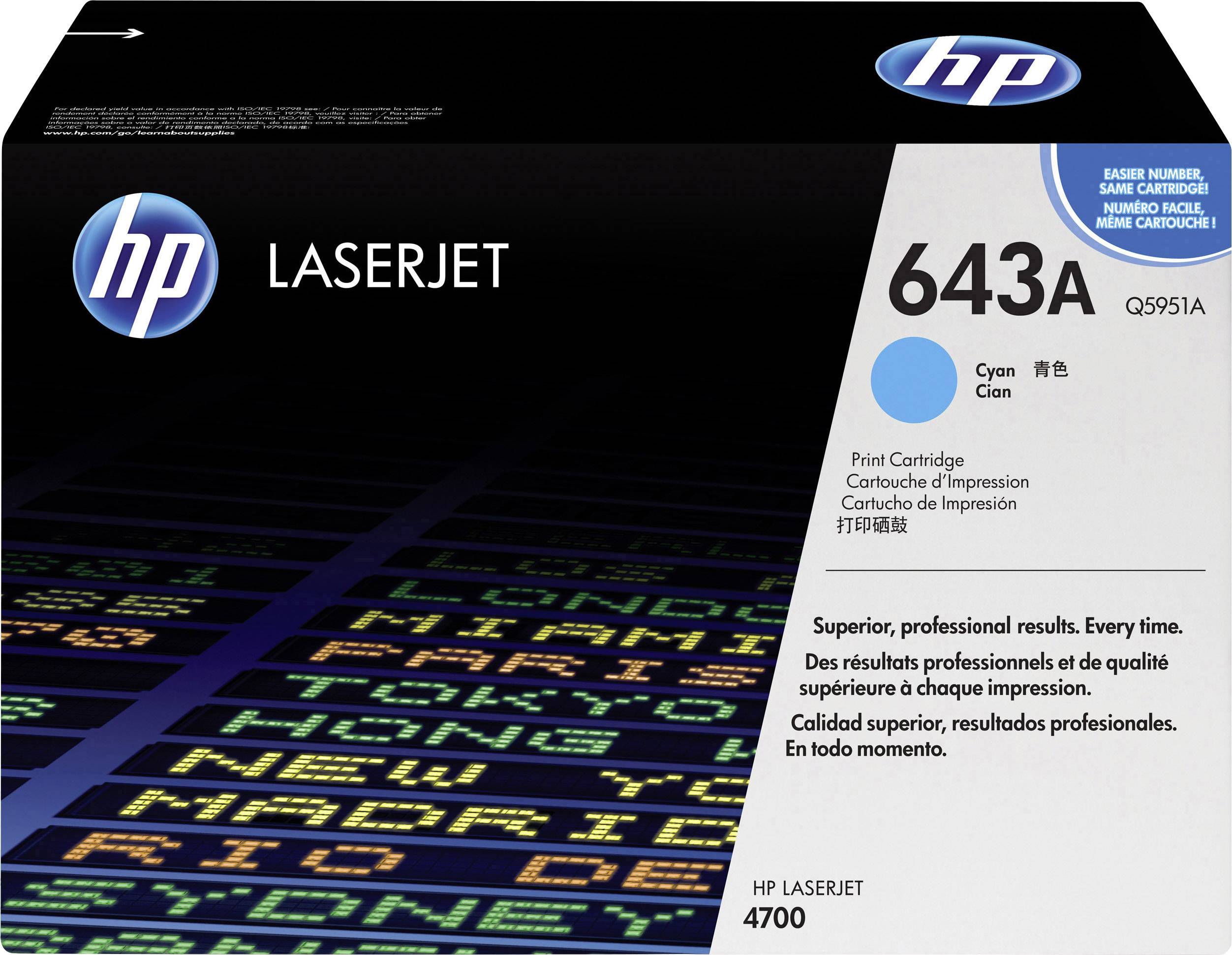 HP Toner 643A Original Cyan 10000 Seiten Q5951A