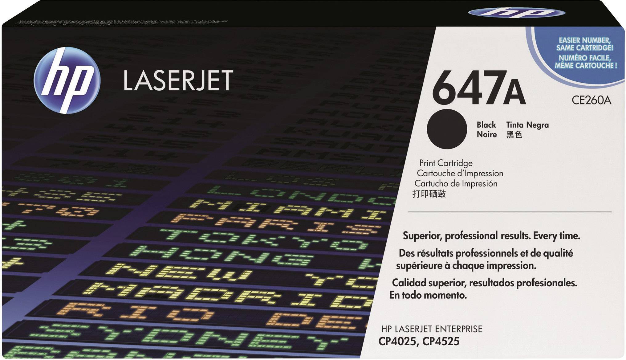 HP Toner 647A Original Schwarz 8500 Seiten CE260A