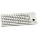 Cherry Compact-Keyboard G84-4400 USB Tastatur Deutsch, QWERTZ Grau Integrierter Trackball, Maustasten