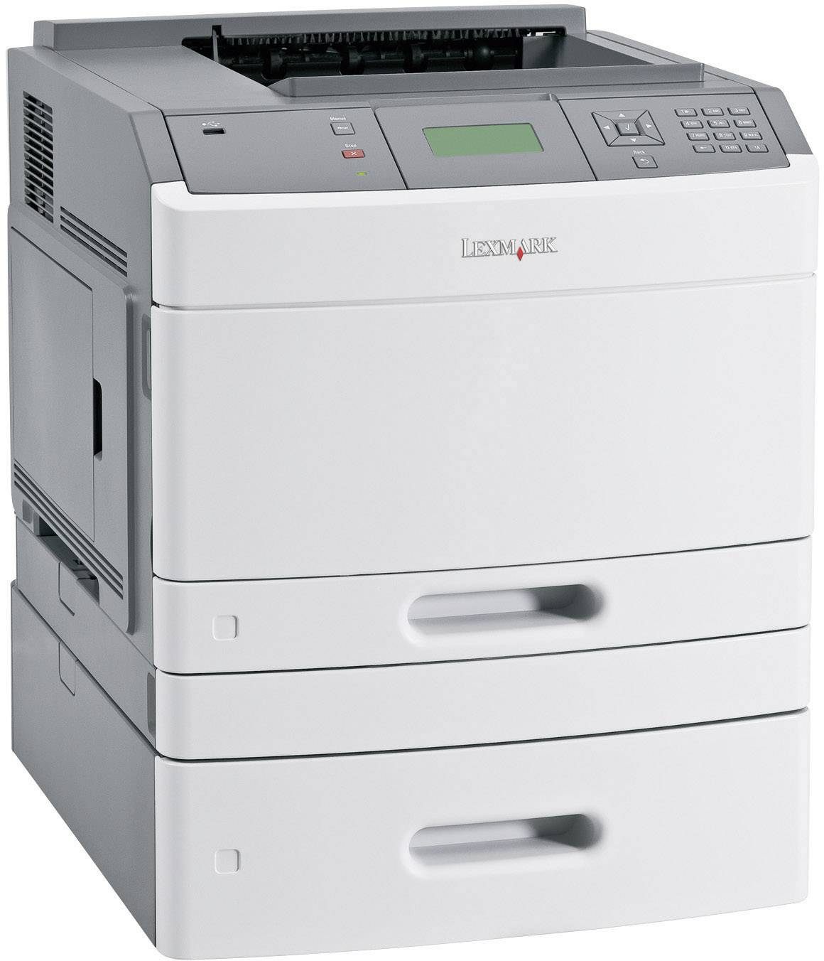 Lexmark T650DTN, S/W-Laserdrucker, A4, USB,LAN,Duplex, 1200 x 1200 dpi, Max. 43 S./min (S/W)