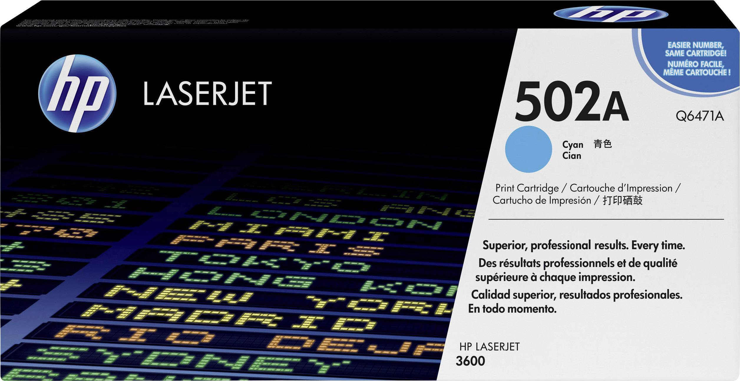 HP Toner 502A Original Cyan 4000 Seiten Q6471A