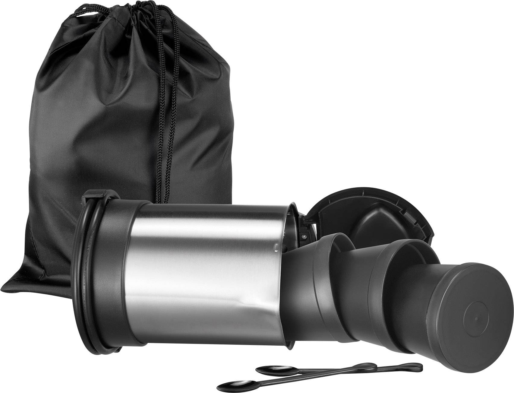 Unold 18575 Reis-set Wasserkocher kabelgebunden Edelstahl, Schwarz Fassungsvermögen: 0.5l