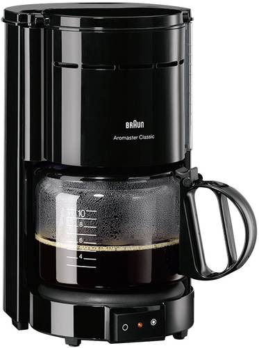 Braun KF47 Kaffeemaschine Schwarz 1000W Leistung Fassungsvermögen Tassen=10 Warmhaltefunktion  - Onlineshop Voelkner