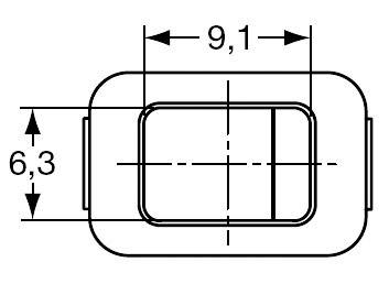 Eledis Wippschalter MR519-0F522 250 V/AC 3 A 1 x Aus/Ein  rastend 1 St.