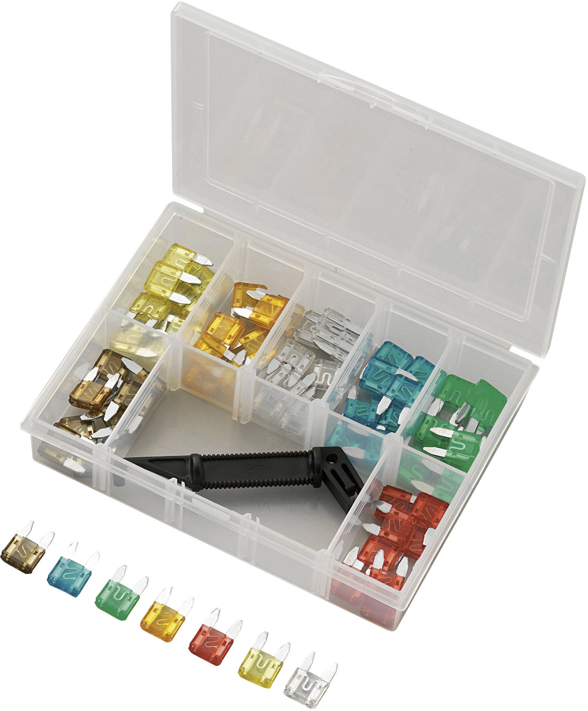 TRU Components Y101-70TS Mini Flachsicherung 5 A, 7.5 A, 10 A, 15 A, 20 A, 25 A, 30A 71St.