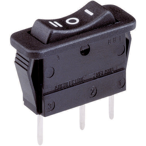 Arcolectric (Bulgin Ltd.) C1520 VB AAB Interrupteur à bascule C1520 VB AAB 250 V/AC 16 A 1 x On/Off/On permanent/0/permanent