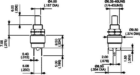 APEM 9433NCDB 9433NCDB Drucktaster 30 V/DC 0.1 A 1 x Aus/(Ein) tastend 1 St.