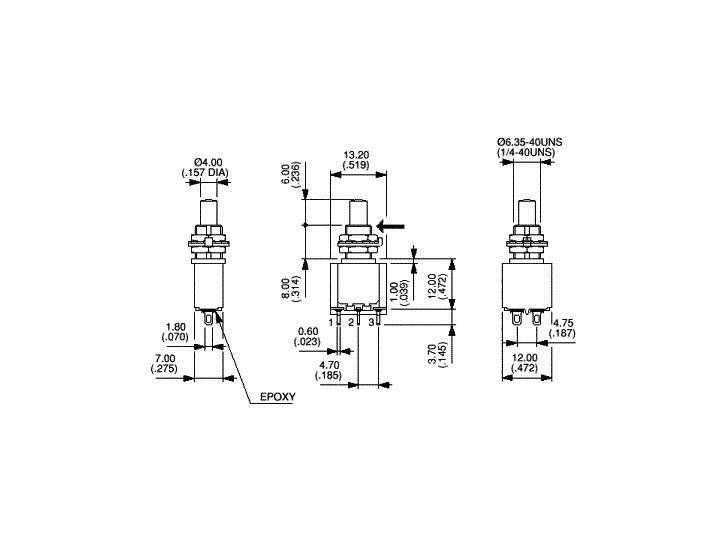 APEM 18535CD 18535CD Drucktaster 30 V/DC 0.1A 1 x Ein/(Ein) tastend 1St.