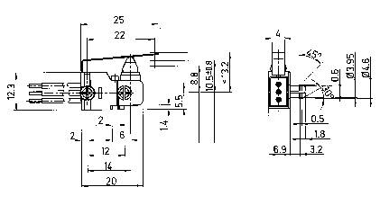 Marquardt 1022.2201 Mikroschalter 1022.2201 24 V/DC 2 A 1 x Ein/(Ein) IP67 tastend 1 St.