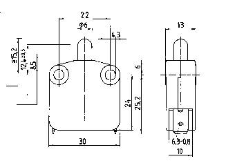 Marquardt 01117.0106-01 Drucktaster 400 V/AC 16A 1 x Aus/(Ein) tastend (L x B x H) 30 x 13 x 39.2mm IP40 1St.