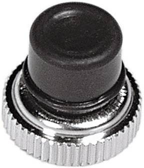 APEM N33261005 U1401 Dichtkappe Aufdruck-Motiv Ohne Vernickelt, Schwarz 1 St.