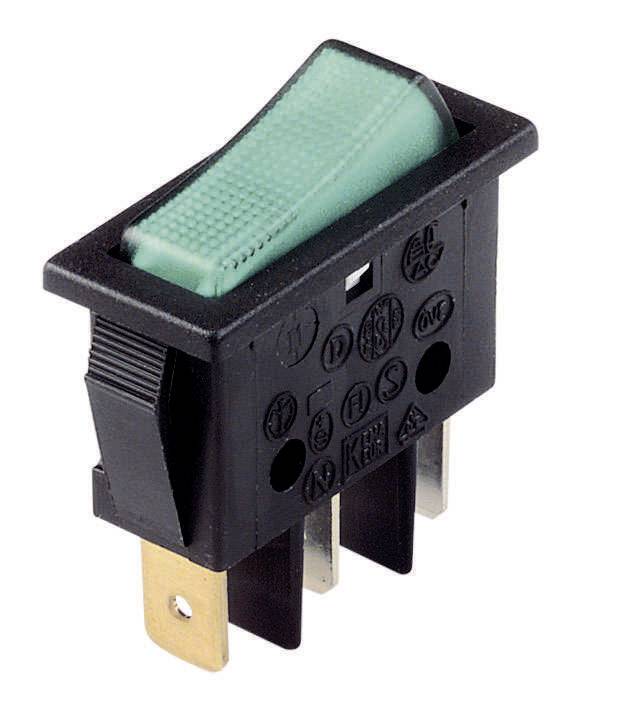 B116C1E00000 Wippschalter B116C1E00000 250 V/AC 16A 1 x Aus/Ein rastend 1St.