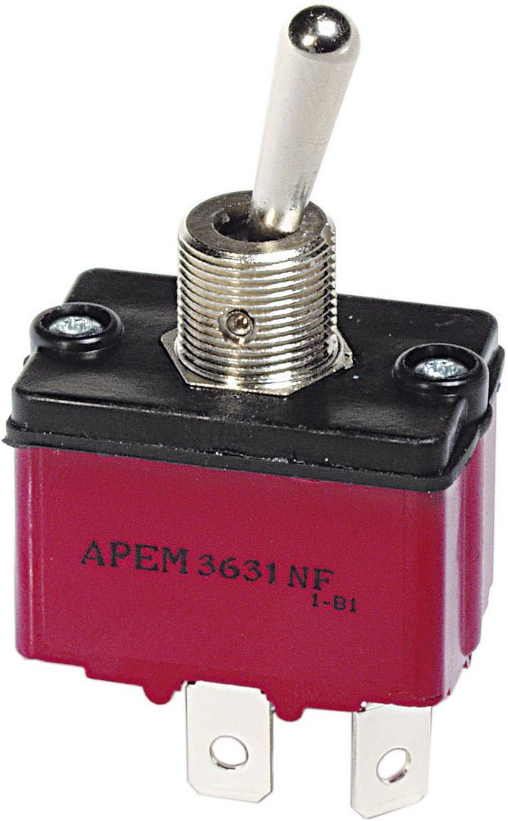 APEM 3637NF/2 3637NF/2 Kippschalter 250 V/AC 6A 1 x (Ein)/Aus/(Ein) tastend/0/tastend 1St.