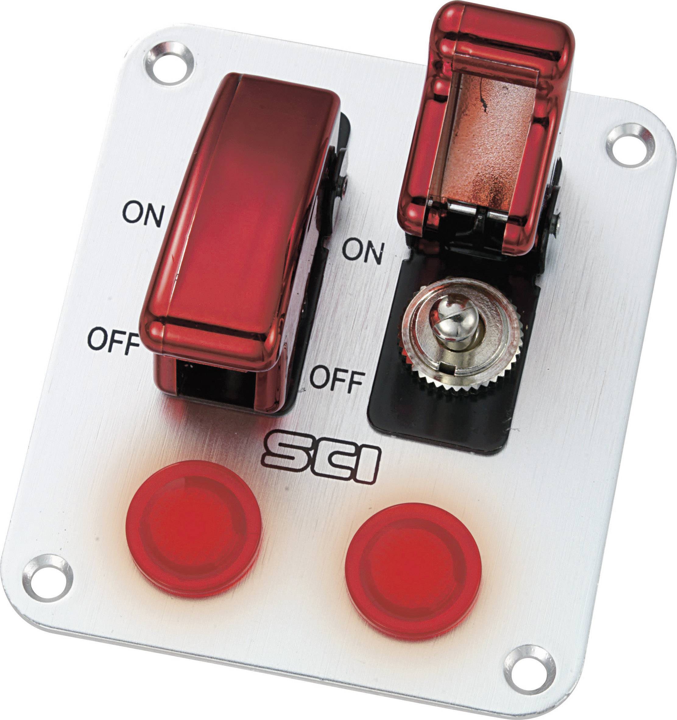 TRU Components 1587937 Kfz-Bedienpanel TC-R18-P2A 12 V/DC 20 A 1 x Aus/Ein rastend 1 St.