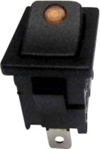 TRU Components Wippschalter TC-R13-66B2-02 (250V/AC 150KR) 250 V/AC 6A 1 x Aus/Ein rastend 1St.