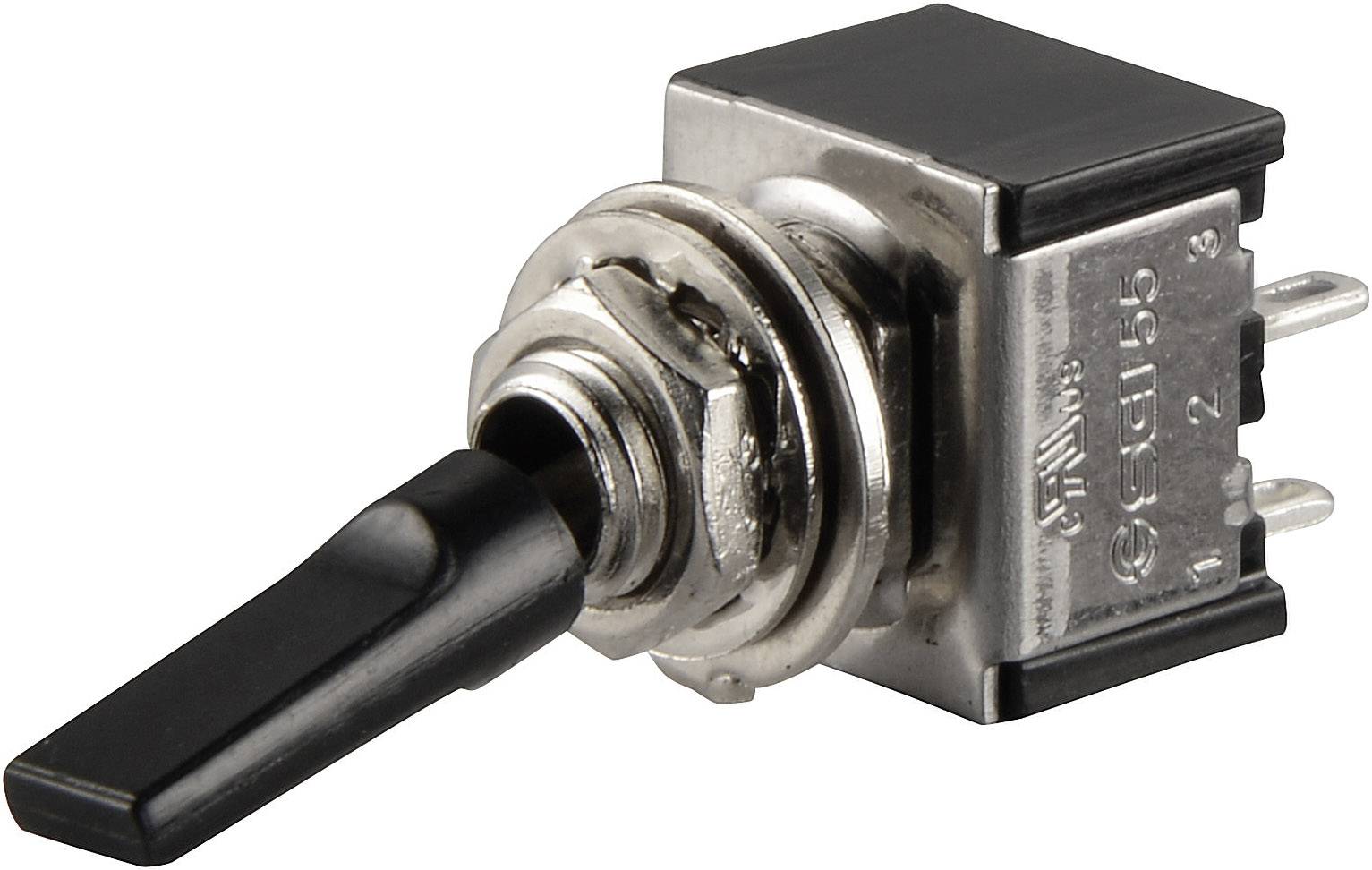 TRU Components TC-TA201G1 Kippschalter 250 V/AC 3A 2 x Aus/Ein rastend