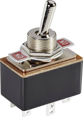 TRU Components 1587665 TC-R13-4-05 Kippschalter 250 V/AC 1.5 A 2 x Ein/Ein rastend