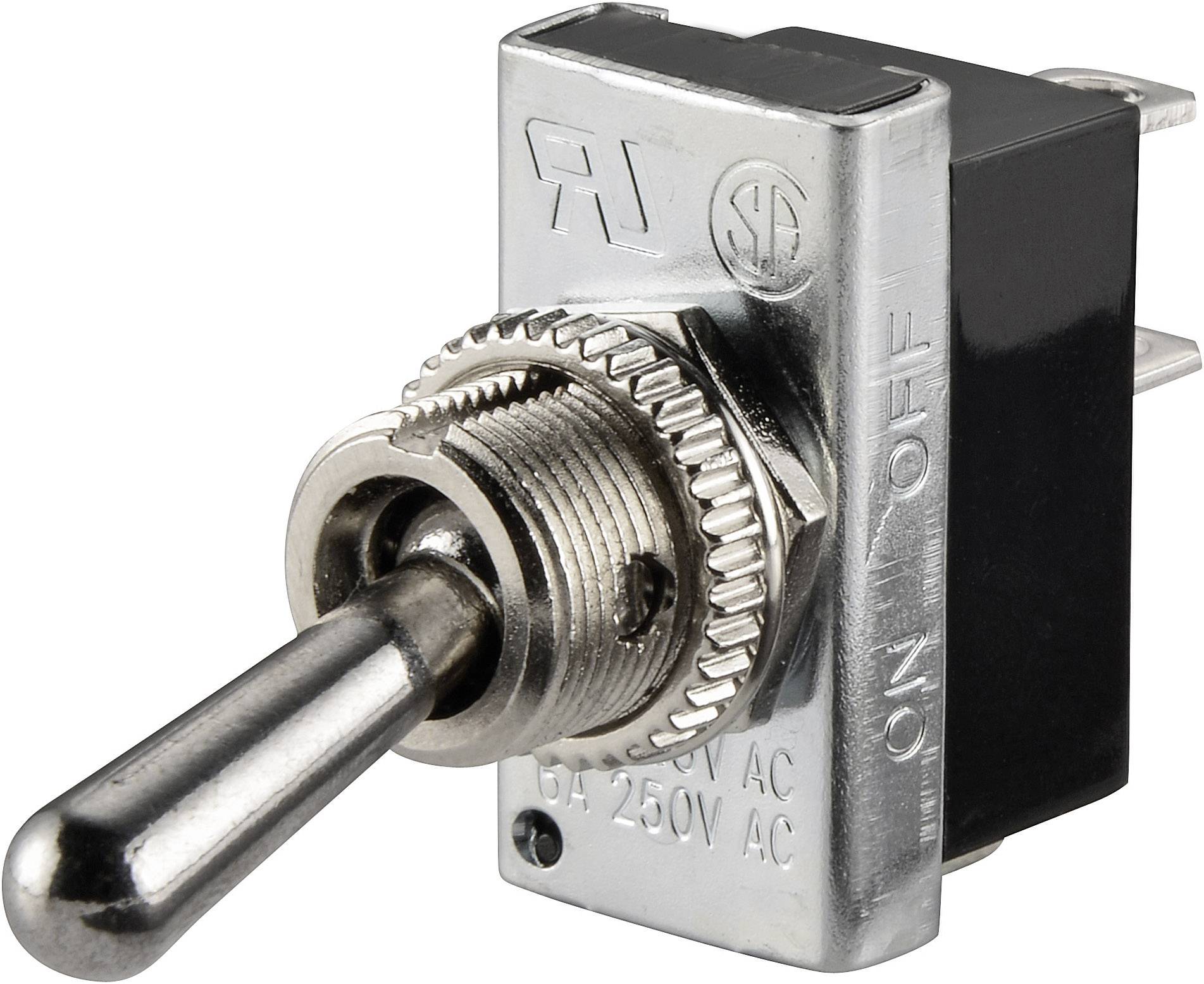 TRU Components 1587671 TC-R13-25A2-01 Kippschalter 250 V/AC 6A 1 x Aus/Ein rastend