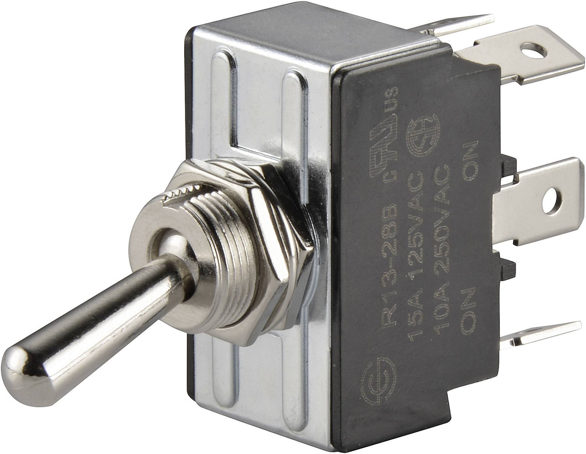 TRU Components 1587673 TC-R13-28B-01 Kippschalter 250 V/AC 10 A 2 x Ein/Ein rastend 1 St.