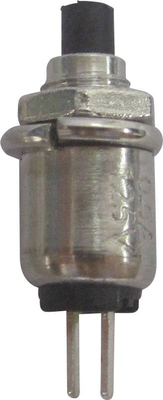 TRU Components 1587718 TC-R13-81A-05BK Drucktaster 125 V/AC 0.5 A 1 x Aus/(Ein) tastend